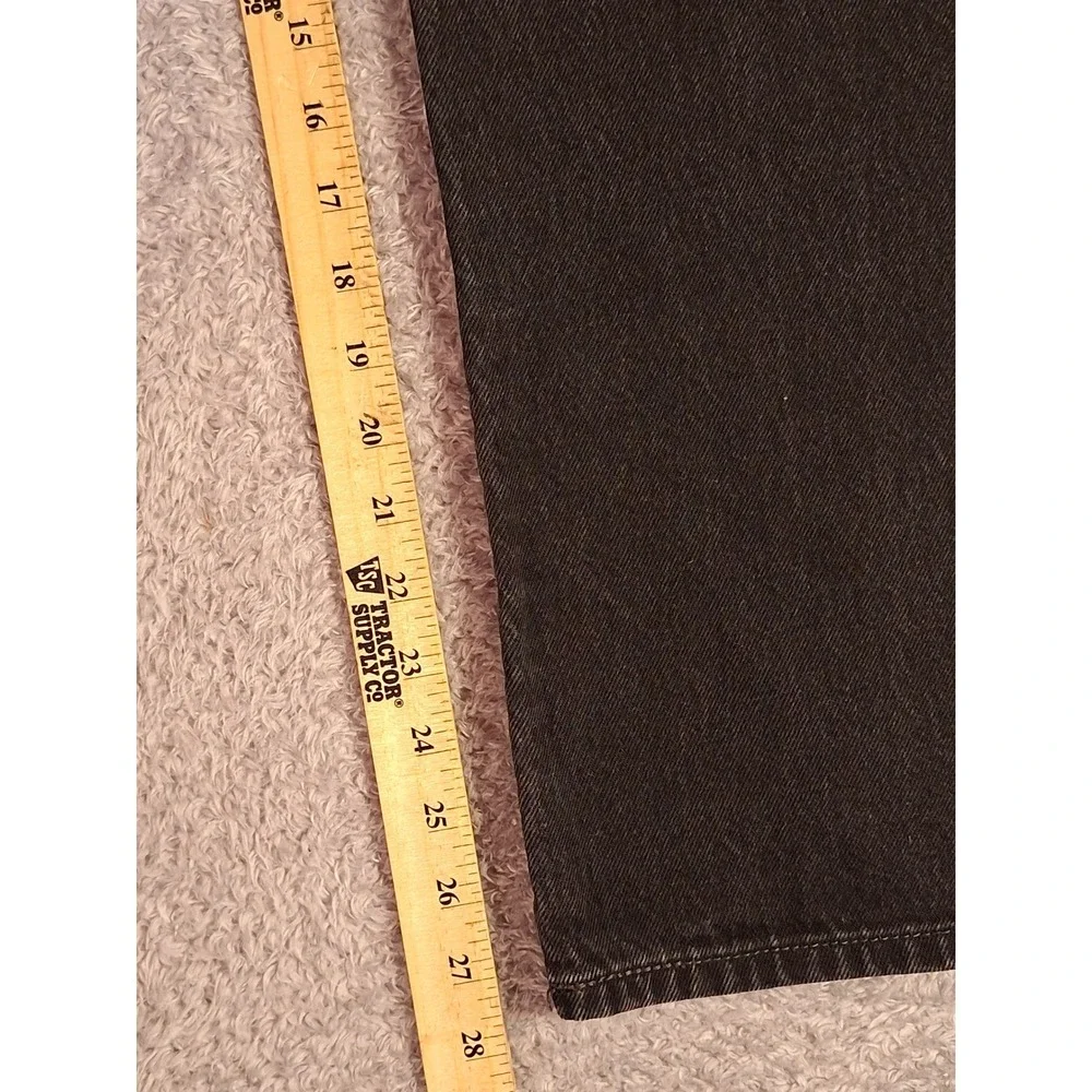 Levis 501 Original Fit Mens Faded Black Straight Denim Jeans 36x30 Grunge 90s